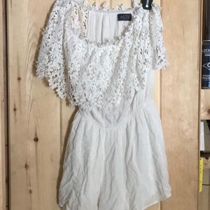 Boutique Romper in White/Cream Color